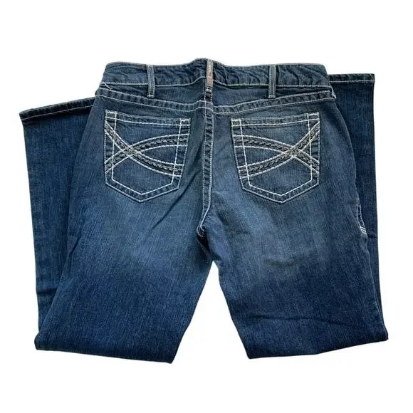 Ariat FR Mid Rise Bootcut Entwined Jeans, size 32 - Picture 4 of 12